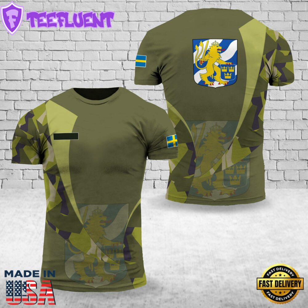 Custom Name Sweden Gothenburg T-Shirt 3D