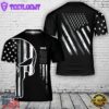 Custom Name Thin Grey Line Correctional Officer 3D T-Shirt