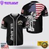 Custom Name United State Army And American Flag Baseball Jersey For Man And Women 2 Custom Name United State Army And American Flag Baseball Jersey