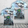 Custom Name US Air Force F-16 Viper Demonstration Team T-Shirt 3D