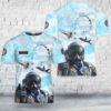 Custom Name US Air Force F-22 Raptor Demo Team T-Shirt 3D