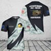 Custom Name US Air Force Oregon Air National Guard, 114th Fighter Squadron, F-15C Eagle Kingsley T-Shirt 3D