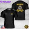 Custom Name US Army MOS 19D Cavalry Scout Out T-Shirt 3D