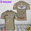 Custom Name US Army Paratroopers With The 3325 Airborne Battalion Combat Team, Master Parachutist Wing T-Shirt 3D