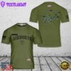 Custom Name US Army Paratroopers With The 82nd Airborne Division Parachute T-Shirt 3D 2