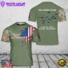 Custom Name US Army Paratroopers With The 82nd Airborne Division Parachute T-Shirt 3D 3