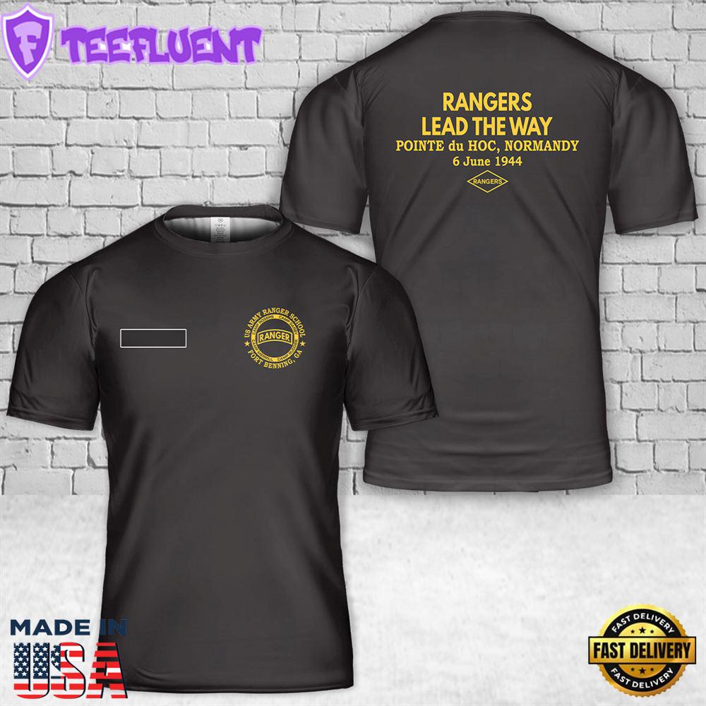 Custom Name US Army Ranger School T-Shirt 3D
