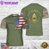 Custom Name US Army Sergeant First Class (SFC) Retired Fort Sam Houston, TX T-Shirt 3D