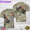 Custom Name US Army Signal Corps Branch Badge 3D T-shirt