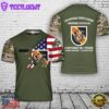 Custom Name US Army Special Forces 5th Special Forces Group (Airborne) (5th SFG (A)) T-Shirt 3D 1