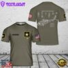 Custom Name US Army UH-60A Black Hawk Helicopter 3D T-shirt