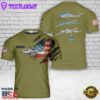 Custom Name US Marine Corps Bell AH-1W SuperCobra T-Shirt 3D