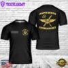 Custom Name US Marine Corps Combatant Diver School T-Shirt 3D