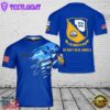 Custom Name US Navy Blue Angels T-Shirt 3D 3
