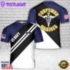 Custom Name US Navy Corpsman 8404 FMF Navy Veteran Memorial Day T-Shirt 3D