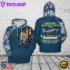 Custom Name US Navy Electronic Attack Squadron 138 (VAQRON 138) VAQ-138 'Yellowjackets' Grumman EA-6B Prowler (G-128) 3D Hoodie