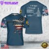 Custom Name US Navy F-14A Tomcat Of VF-84 Jolly Rogers T-Shirt 3D 1