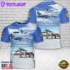 Custom Name US Navy F-14A Tomcat Of VF-84 Jolly Rogers T-Shirt 3D 2
