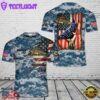 Custom Name US Navy Kaman SH-2 Seasprite 3D T-shirt 1