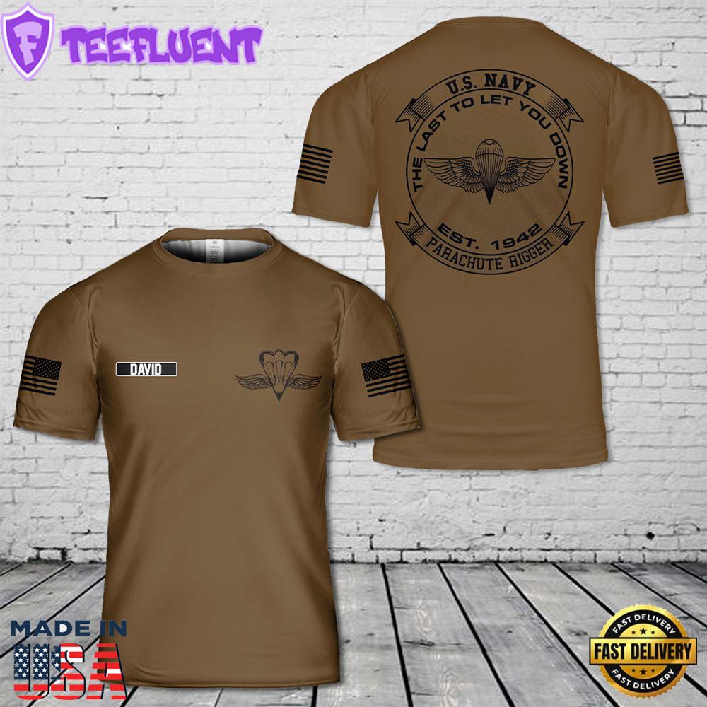 Custom Name US Navy PR 3D T-Shirt