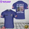 Custom Name US Navy Seabee My Time In Uniform is Over But Being A Navy Seabee Never Ends 3D T-Shirt