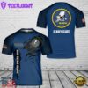 Custom Name US Navy Seabee T-Shirt 3D