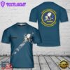 Custom Name US Navy SEABEES Naval Construction Force (NCF) T-Shirt 3D 1