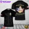 Custom Name US Navy Senior Chief T-Shirt 3D