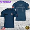 Custom Name US Navy USS Alaska SSBN-732 Ohio Class Submarine Blueprint 3D T-shirt