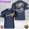 Custom Name US Navy USS Carl Vinson (CVN-70) Aircraft Carrier Veterans T-Shirt 3D