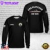 Custom Name US Navy USS FLETCHER (DD-445) AOP Long Sleeve Shirt
