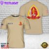 Custom Name USMC 1st Battalion, 2nd Marines 3D T-Shirt