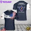 Custom Name USMC 1st Tank Battalion 3D T-Shirt