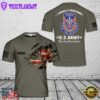 Custom Name Utah Army National Guard Battalion 211th Aviation Regiment 1st AH-64 Apache helicopter T-Shirt 3D