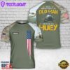 Custom Name Vietnam Veteran in HUEY 3D T-Shirt
