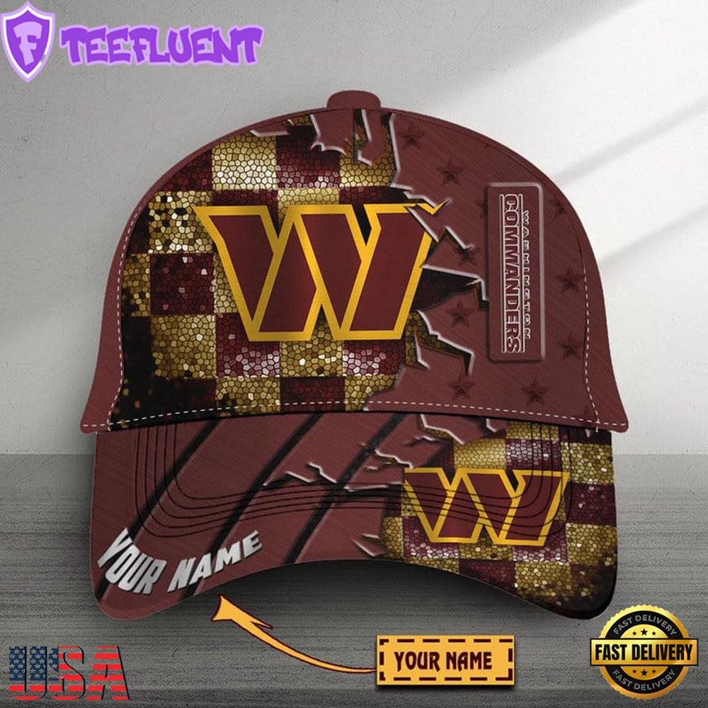 Custom Name Washington Commanders Classic Baseball Cap