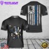 Custom Name Welder Thin Blue Line Flag 3D T-Shirt