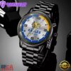 Custom Name West Coast Eagles AFL Special Black Stainless Steel Watch Gifts For Fans