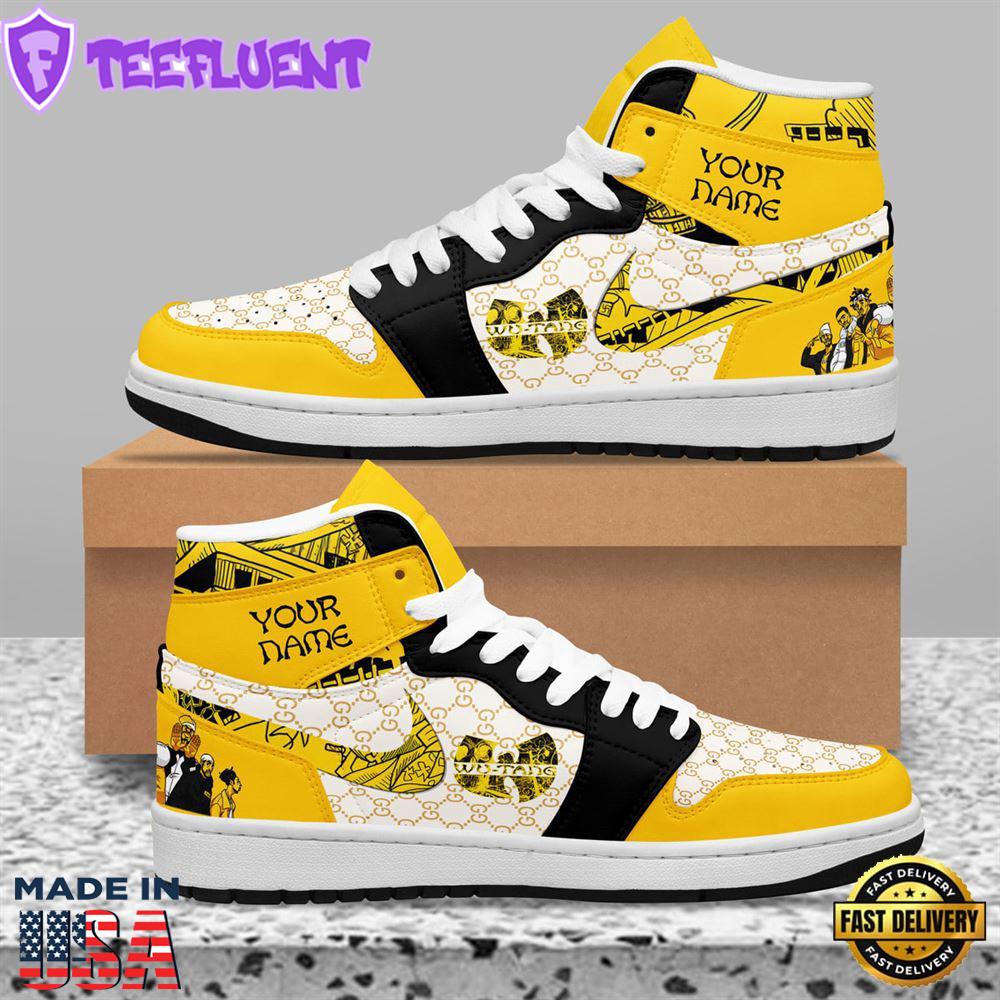 Custom Name Wu-Tang Clan Air Jordan 1 High Top Shoes