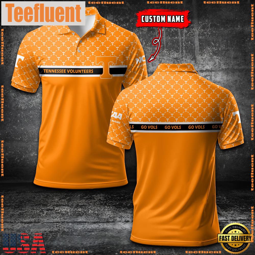 Custom NCAA Tennessee Volunteers Team Logo Pattern Polo Shirt