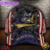 Custom NFL Baltimore Ravens Best Dad Camo All Over Print 3D Classic Cap