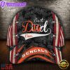 Custom NFL Cincinnati Bengals Best Dad USA Flag All Over Print 3D Baseball Cap