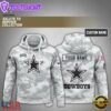 Custom NFL Dallas Cowboys Nike Arctic Camo 2024 Salute to Service Hoodie