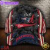 Custom NFL New England Patriots Best Dad All Over Print 3D Baseball Cap