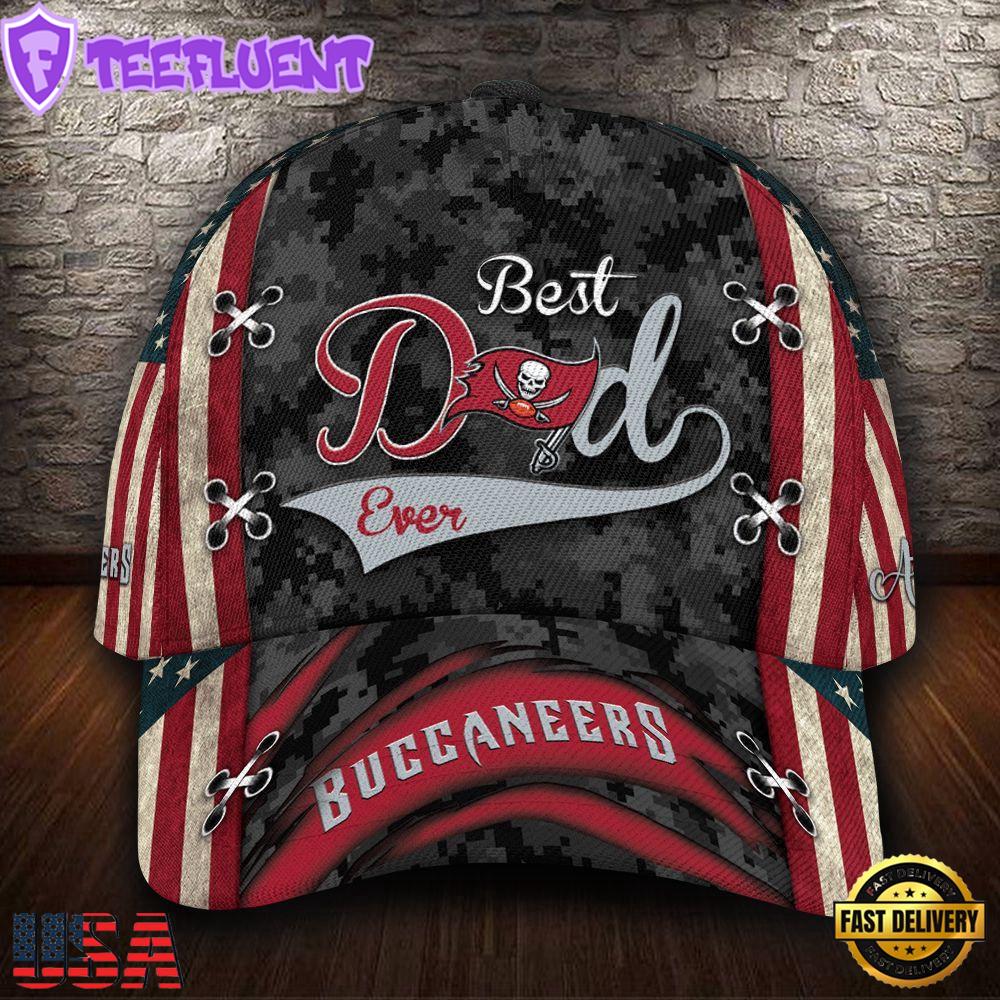 Custom NFL Tampa Bay Buccaneers Best Dad Ever All Over Print 3D Classic Cap