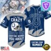 Custom Number Indianapolis Colts NFL Crazy Football Baseball Jersey