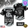 Custom Number Las Vegas Raiders NFL Crazy Football Baseball Jersey
