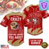Custom Number San Francisco 49ers NFL Crazy Football Baseball Jersey