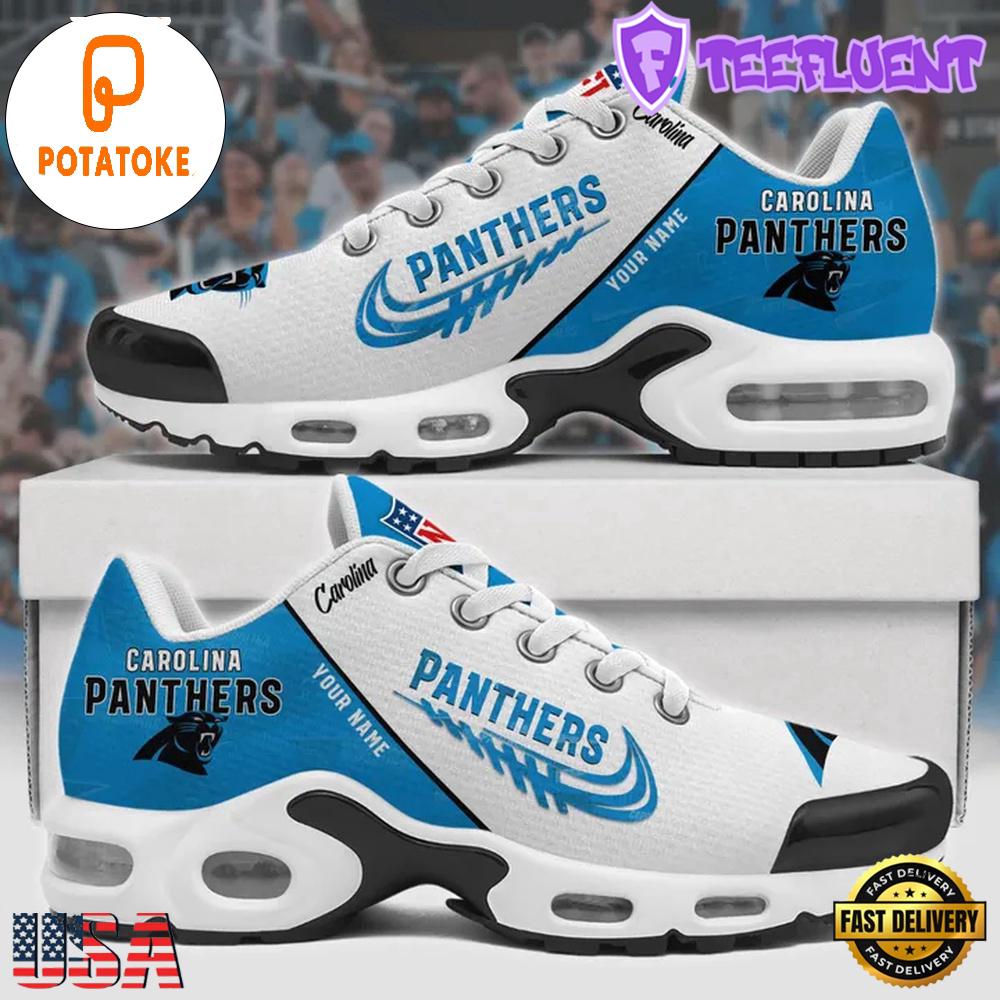 Customize Your Name with Carolina Panthers Air Max Plus Shoes