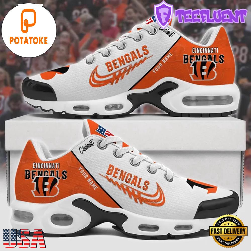 Customize Your Name with Cincinnati Bengals Air Max Plus Shoes